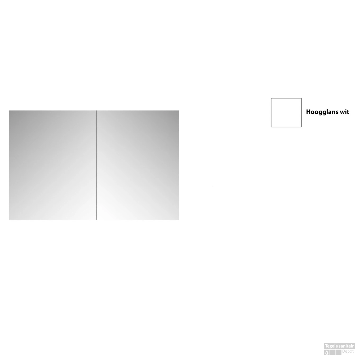 Spiegelkast Sanicare Qlassics 70 Cm 2 Deuren Hoogglans Wit 4 Spiegelkast Sanicare Qlassics 70 Cm 2 Deuren Hoogglans Wit - Afbeelding 4