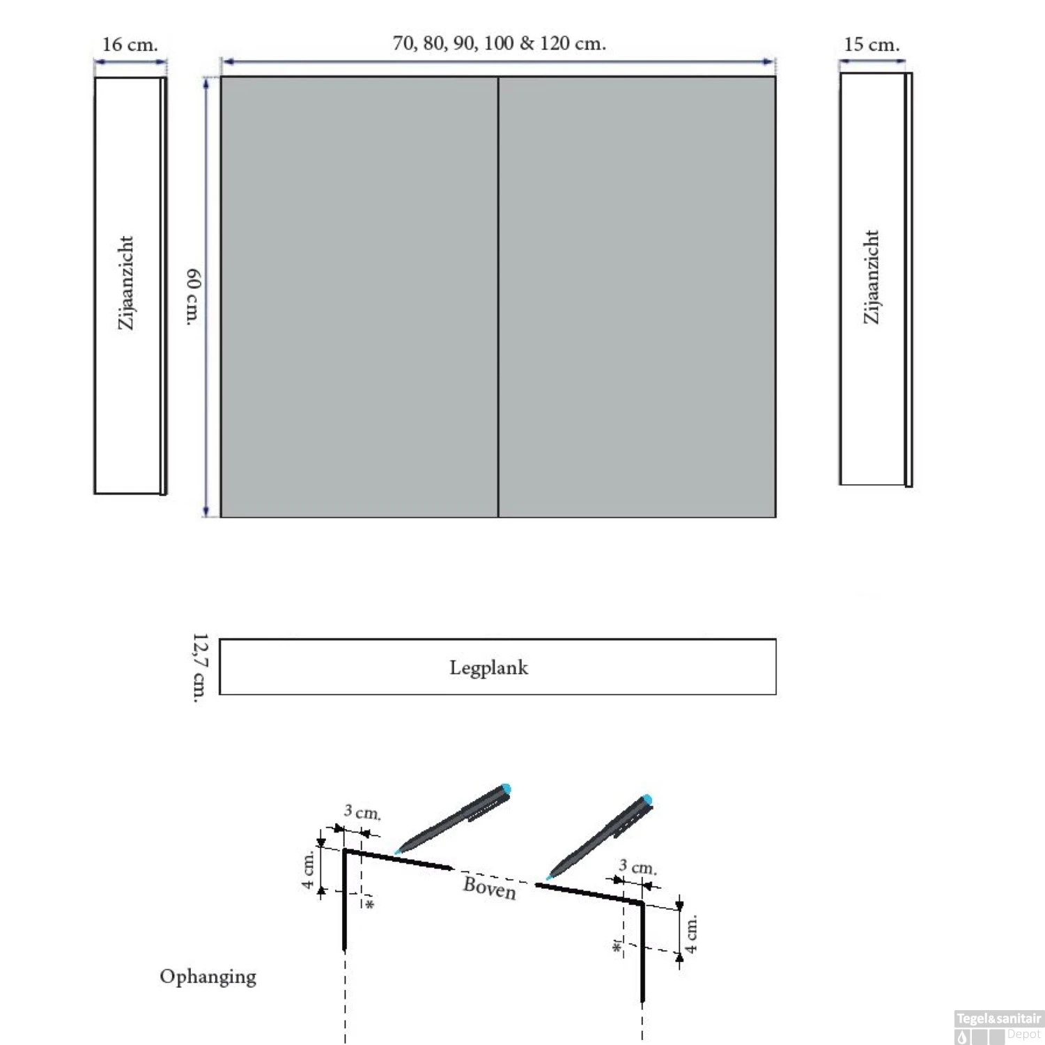 Spiegelkast Sanicare Qlassics 80 Cm 2 Deuren Schots Eiken 8 Spiegelkast Sanicare Qlassics 80 Cm 2 Deuren Schots Eiken - Afbeelding 8