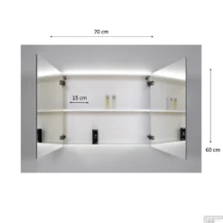 Spiegelkast Sanicare Qlassics Ambiance 70 Cm 2 Deuren Truffel 15 Spiegelkast Sanicare Qlassics Ambiance 70 Cm 2 Deuren Truffel -Zalig Baden Verkoopwinkel spiegelkast sanicare qlassics ambiance 70 cm 2 deuren tech