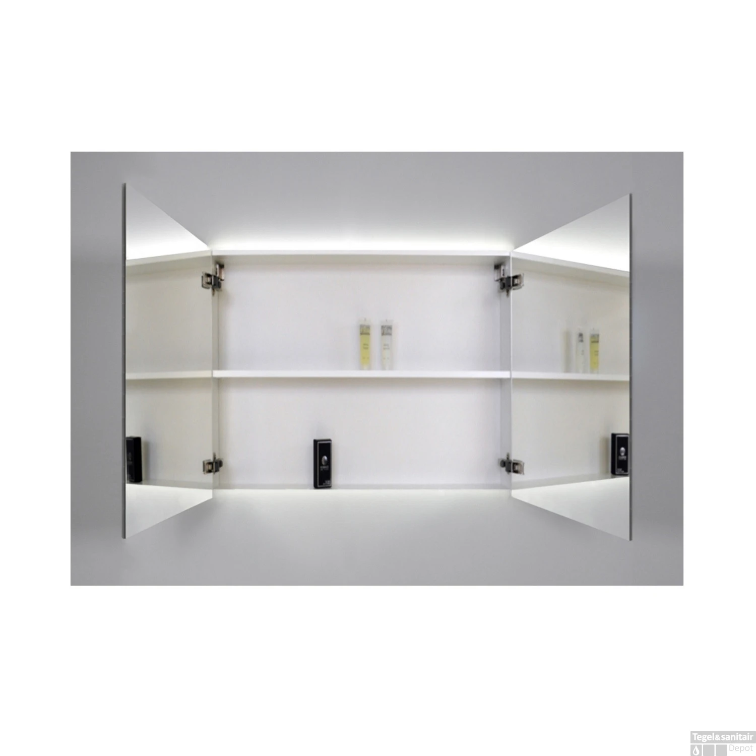 Spiegelkast Sanicare Qlassics Ambiance 80 Cm 2 Deuren Hoogglans Wit 2 Spiegelkast Sanicare Qlassics Ambiance 80 Cm 2 Deuren Hoogglans Wit - Afbeelding 2