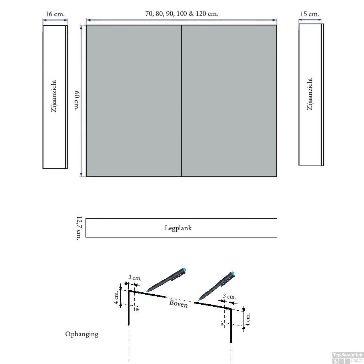 Spiegelkast Sanicare Qlassics Ambiance 80 Cm 2 Deuren Hoogglans Wit 7 Spiegelkast Sanicare Qlassics Ambiance 80 Cm 2 Deuren Hoogglans Wit - Afbeelding 7