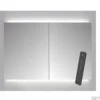 Spiegelkast Sanicare Qlassics Ambiance 90x60 Cm Met Dubbelzijdige Spiegeldeuren, LED Verlichting En Afstandsbediening Truffel