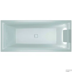 Ligbad Riho Still Square Met LED En Hoofdsteun 180x80 Cm Acryl Wit (Rechts)