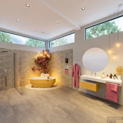 STONE Vrijstaand Bad 170x75cm Kleur Ocher / Talc -Zalig Baden Verkoopwinkel stone 2 00014