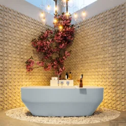 STONE Vrijstaand Bad 170x75cm Kleur Clay / Talc -Zalig Baden Verkoopwinkel stone 3 00006