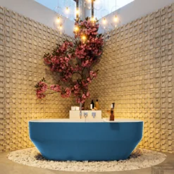 STONE Vrijstaand Bad 170x75cm Kleur Jeans / Talc -Zalig Baden Verkoopwinkel stone 3 00013