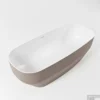 STONE Vrijstaand Bad 170x75cm Kleur Smoke / Talc