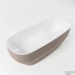 STONE Vrijstaand Bad 170x75cm Kleur Smoke / Talc