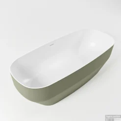 STONE Vrijstaand Bad 170x75cm Kleur Army / Talc