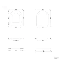 Toiletzitting Salenzi Form Slim Glans Wit -Zalig Baden Verkoopwinkel tech 1 9