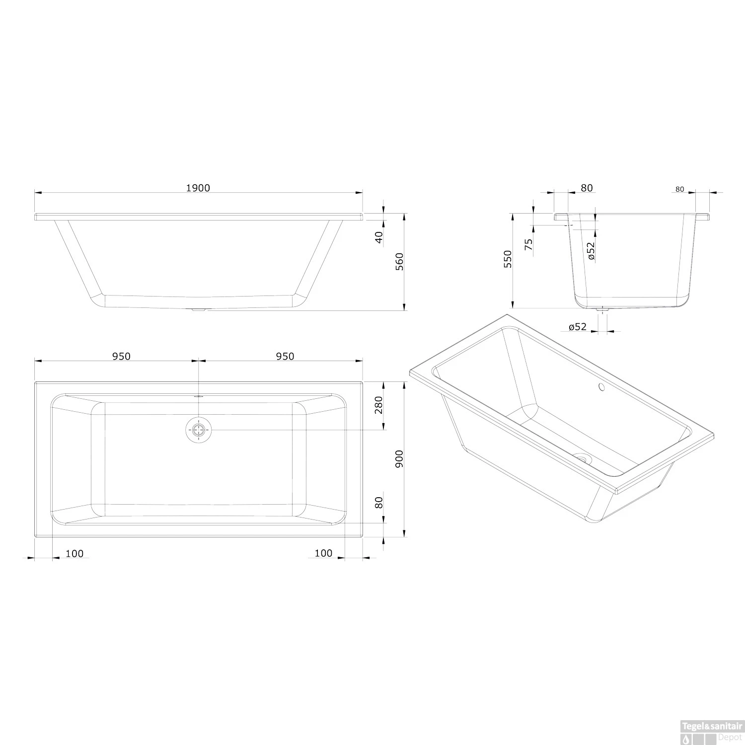 Whirlpool Boss & Wessing Dahlia Silent 2 190x90cm Enkel Systeem 4 Whirlpool Boss & Wessing Dahlia Silent 2 190x90cm Enkel Systeem - Afbeelding 4
