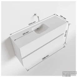 MONDIAZ ADA 100cm Toiletmeubel Linen. LEX Wastafel Talc Midden Zonder Kraangat -Zalig Baden Verkoopwinkel tekening ada 100cm midden 2557512589258 2