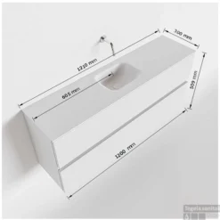 MONDIAZ ADA 120cm Toiletmeubel Fire. LEX Wastafel Urban Midden Zonder Kraangat -Zalig Baden Verkoopwinkel tekening ada 120cm midden 2557512589384 2