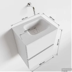 MONDIAZ ADA 40cm Toiletmeubel Cale. LEX Wastafel Urban Rechts Zonder Kraangat -Zalig Baden Verkoopwinkel tekening ada 40cm rechts 2557512588884 2