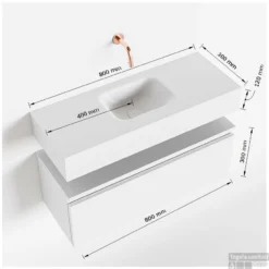 MONDIAZ ANDOR 80cm Toiletmeubel Smoke. LEX 80cm Wastafel Talc Midden Geen Kraangat -Zalig Baden Verkoopwinkel tekening andor 80cm midden 3182512631473