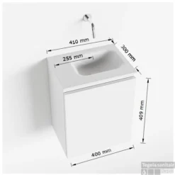 MONDIAZ OLAN 40cm Toiletmeubel Army. LEX Wastafel Urban Rechts Geen Kraangat 9 MONDIAZ OLAN 40cm Toiletmeubel Army. LEX Wastafel Urban Rechts Geen Kraangat -Zalig Baden Verkoopwinkel tekening olan 40 cm rechts 3182512619323 2