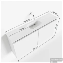 MONDIAZ TURE 100cm Toiletmeubel Fire. EDEN Wastafel Urban Midden Geen Kraangat 9 MONDIAZ TURE 100cm Toiletmeubel Fire. EDEN Wastafel Urban Midden Geen Kraangat -Zalig Baden Verkoopwinkel tekening ture 100 cm midden 3182512613768 3
