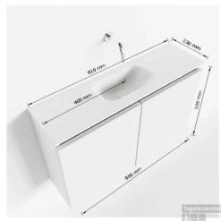 MONDIAZ TURE 80cm Toiletmeubel Ocher. EDEN Wastafel Talc Midden 1 Kraangat 9 MONDIAZ TURE 80cm Toiletmeubel Ocher. EDEN Wastafel Talc Midden 1 Kraangat -Zalig Baden Verkoopwinkel tekening ture 80 cm midden 3182512613657 3