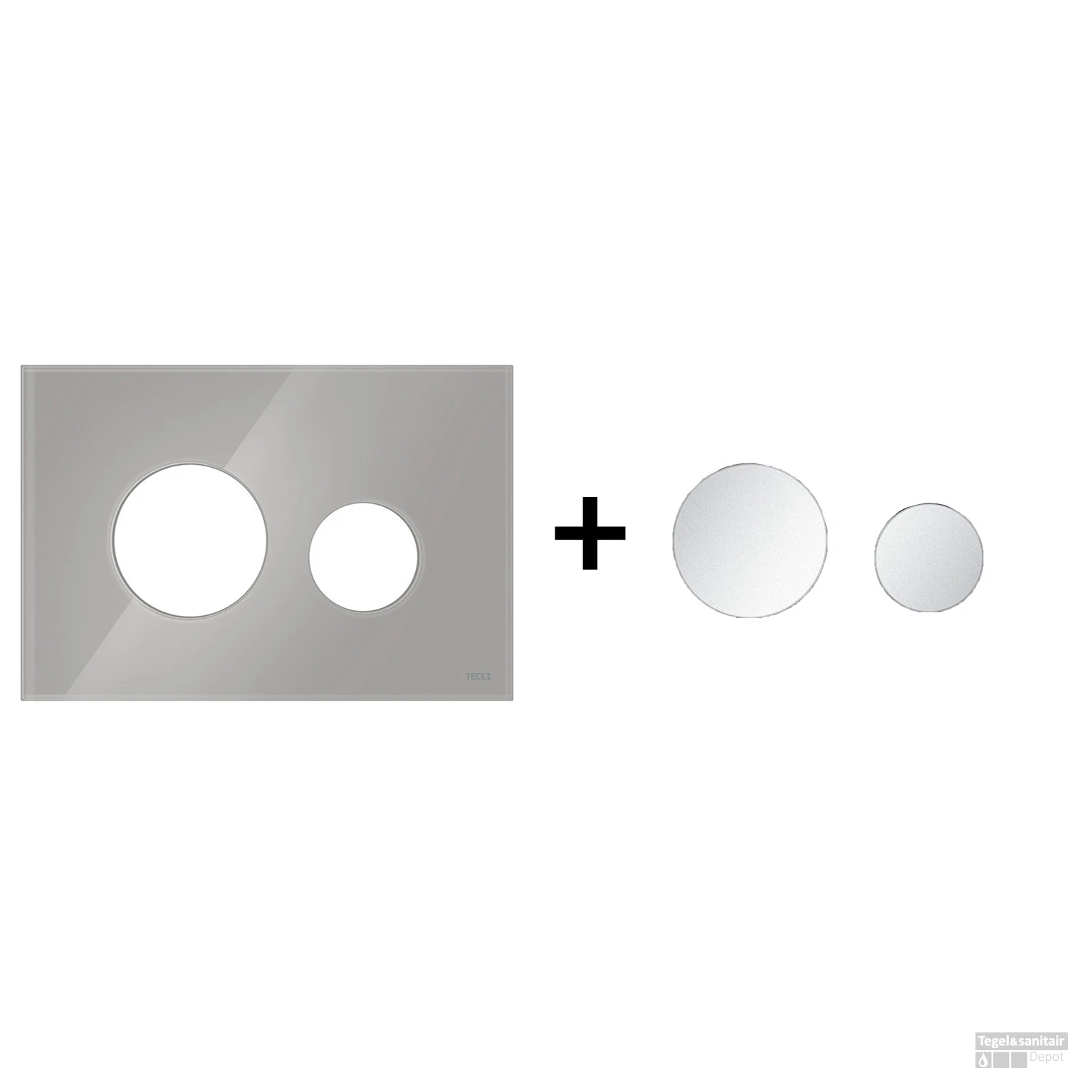 Drukplaat Front En Toetsen TECE Loop Voor WC-Bediening Glas Titanium 9 Drukplaat Front En Toetsen TECE Loop Voor WC-Bediening Glas Titanium - Afbeelding 9