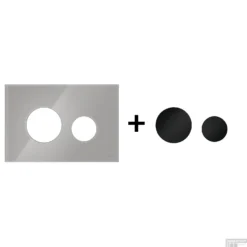 Drukplaat Front En Toetsen TECE Loop Voor WC-Bediening Glas Titanium 20 Drukplaat Front En Toetsen TECE Loop Voor WC-Bediening Glas Titanium -Zalig Baden Verkoopwinkel titanium zwart