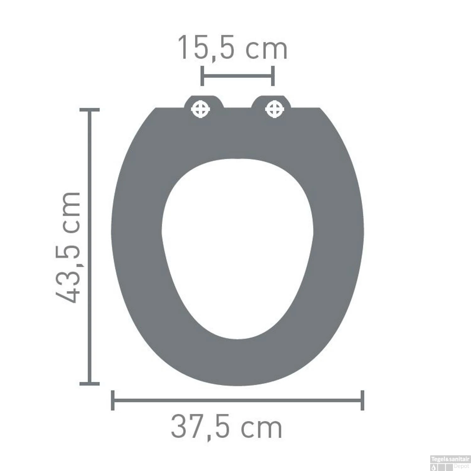 Toilet Zitting Van Marcke Stripe Softclose MDF Wit 2 Toilet Zitting Van Marcke Stripe Softclose MDF Wit - Afbeelding 2