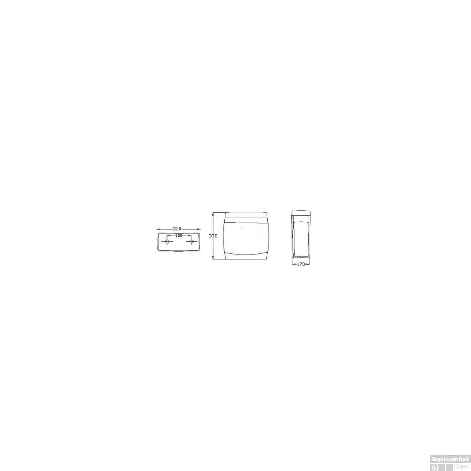 Toiletreservoir Boss & Wessing Aqua Keramiek Wit 2 Toiletreservoir Boss & Wessing Aqua Keramiek Wit - Afbeelding 2