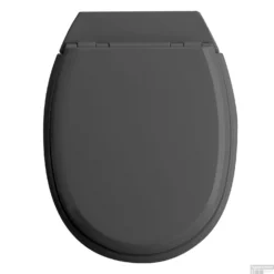 Toiletzitting Allibert Atlas Afklikbaar 37x5,1x48 Cm Geperst Hout Antraciet Grijs