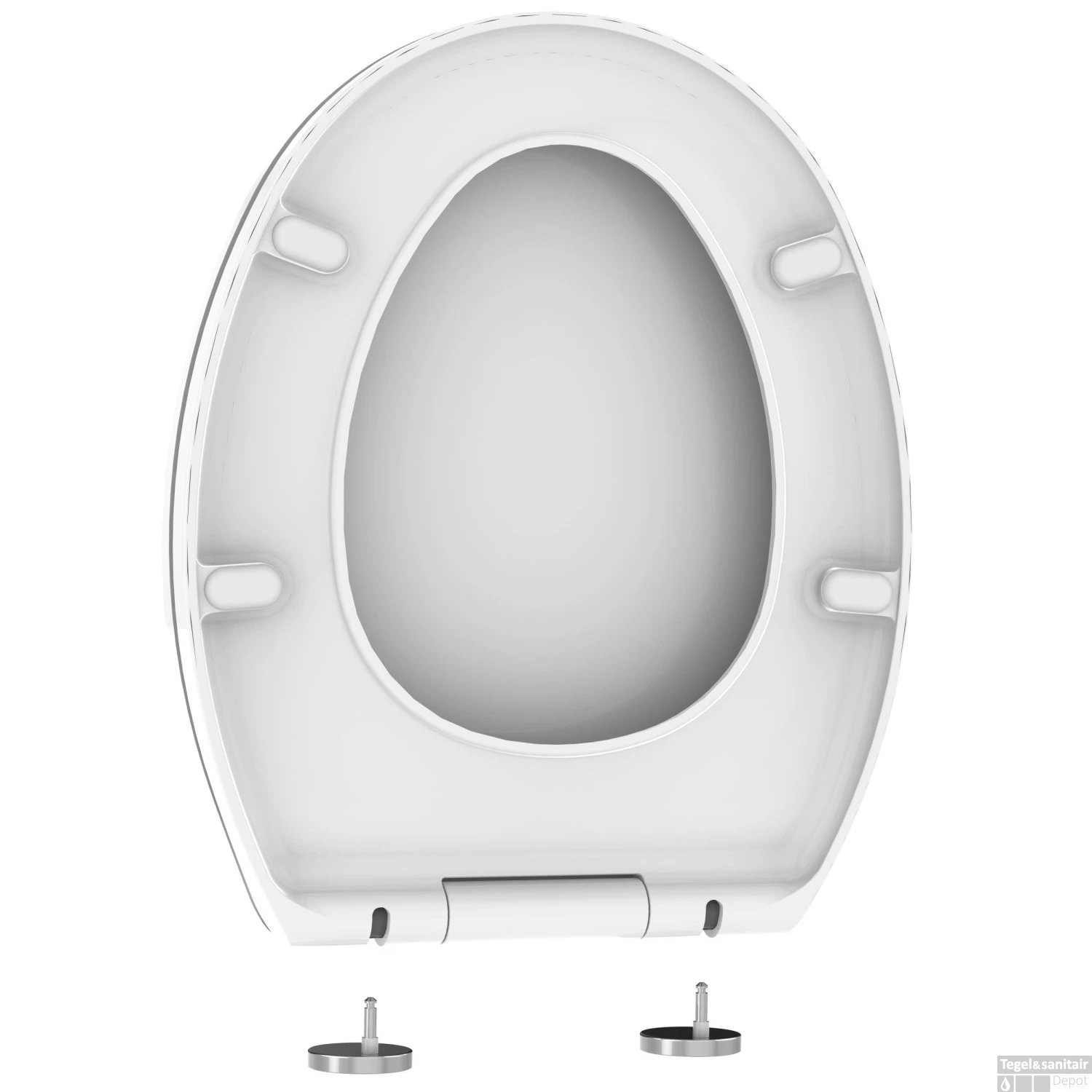 Toiletzitting Allibert Clipeo 37,2x5x46,7 Cm Soft Close Wit 2 Toiletzitting Allibert Clipeo 37,2x5x46,7 Cm Soft Close Wit - Afbeelding 2