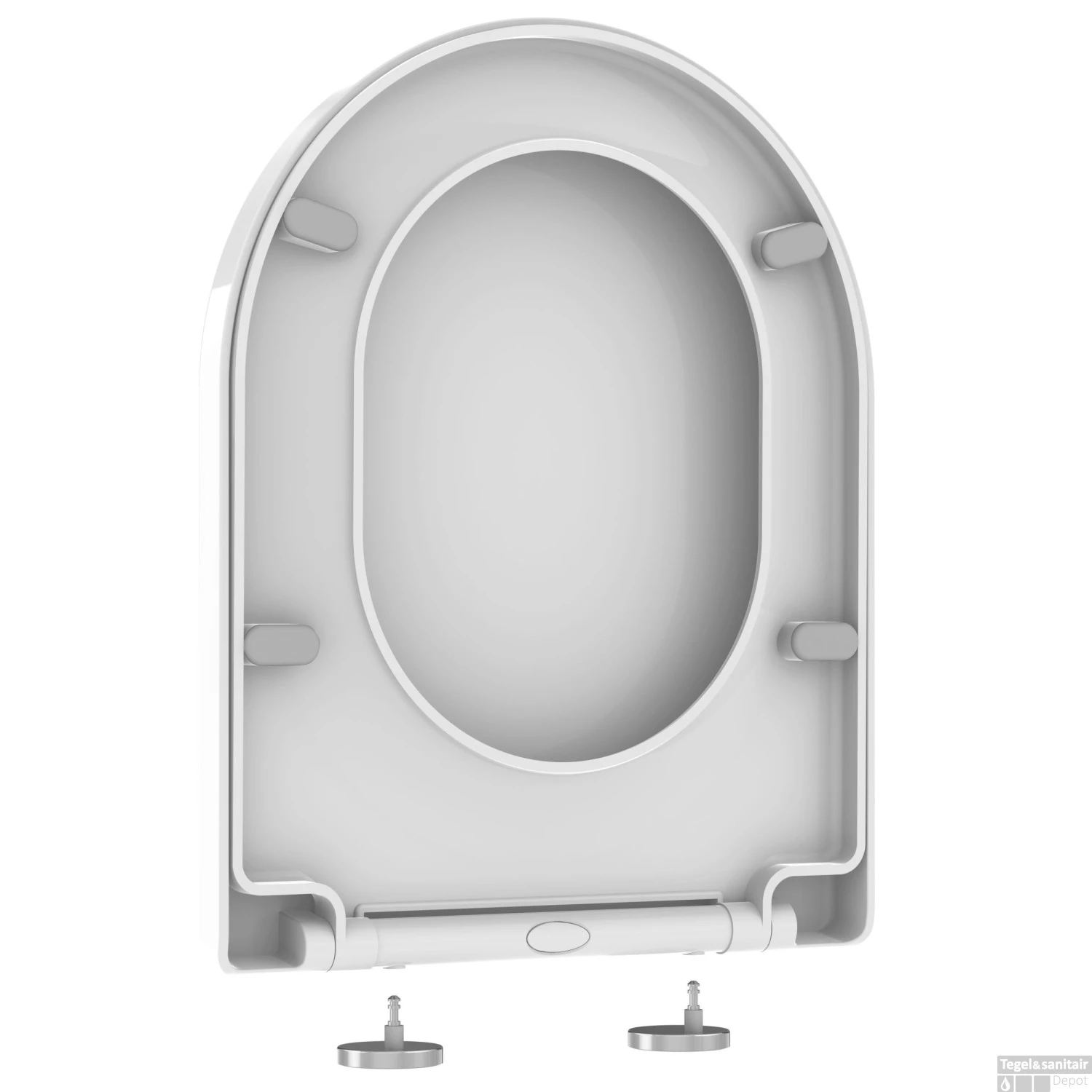 Toiletzitting Allibert Kobeo 36x4,5x47 Cm Soft Close Glanzend Wit 3 Toiletzitting Allibert Kobeo 36x4,5x47 Cm Soft Close Glanzend Wit - Afbeelding 3
