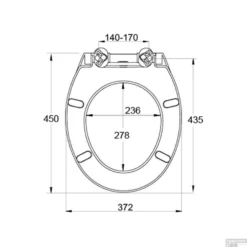 Toiletzitting Allibert Mila Afklikbaar 37,2x5,2x45 Cm Soft-Close Kunststof Antraciet 5 Toiletzitting Allibert Mila Afklikbaar 37,2x5,2x45 Cm Soft-Close Kunststof Antraciet -Zalig Baden Verkoopwinkel toiletzitting allibert mila glanzend wit tech 1
