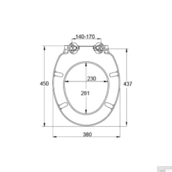 Toiletzitting Allibert Vito Afklikbaar 38x5x45 Cm Soft-Close Kunststof Wit -Zalig Baden Verkoopwinkel toiletzitting allibert vito glanzend wit tech
