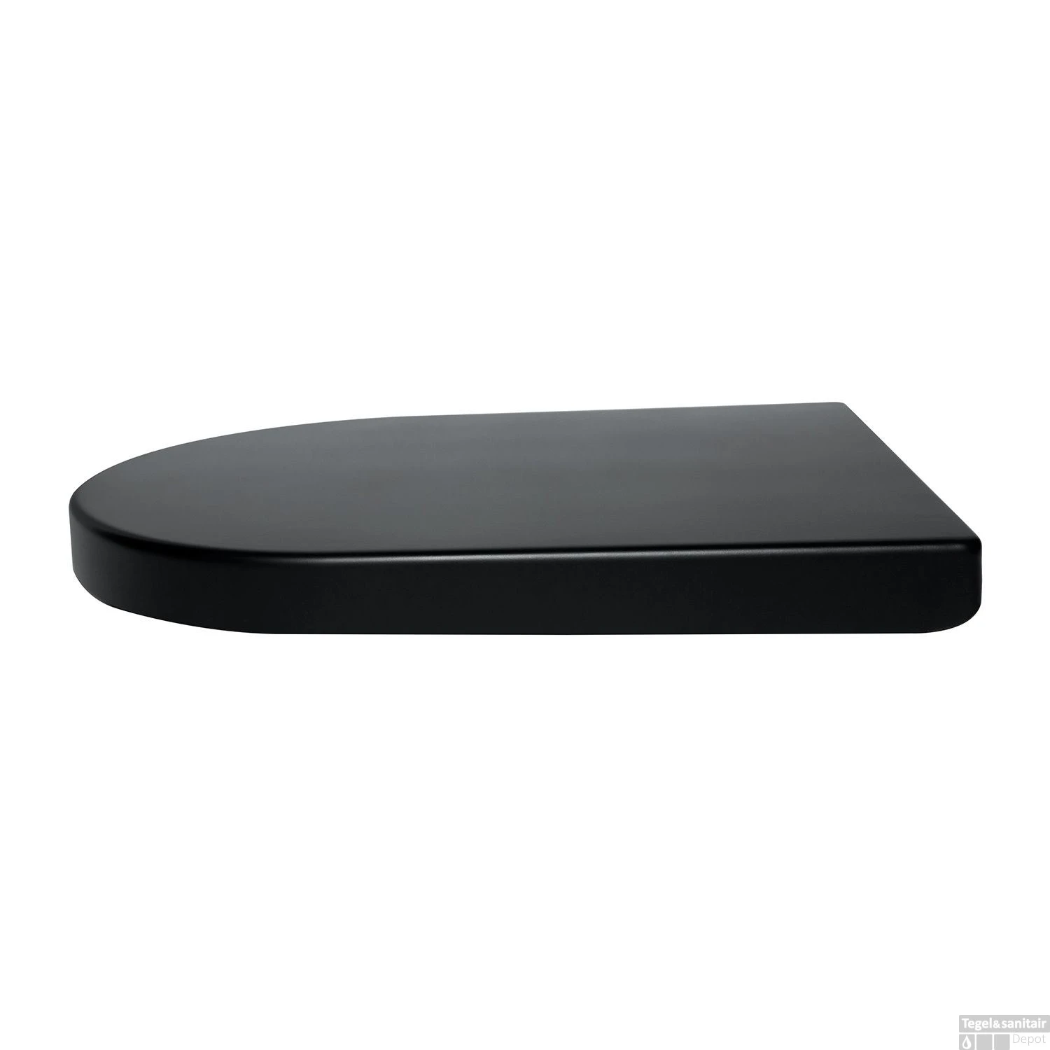 Toiletzitting Boss & Wessing Vesta Soft-close Tbv Wandcloset 52cm Mat Zwart 1 Toiletzitting Boss & Wessing Vesta Soft-close Tbv Wandcloset 52cm Mat Zwart