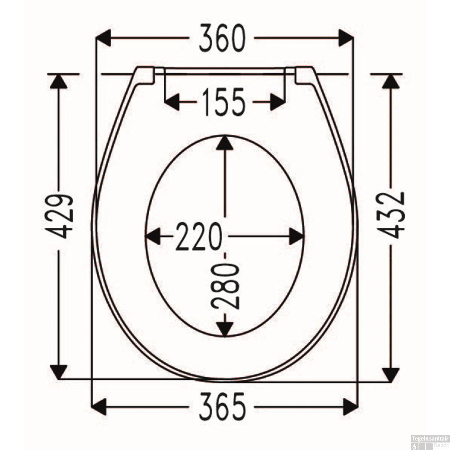 Toiletzitting Cedo Mojave Beach Duroplast Softclose Zwart 2 Toiletzitting Cedo Mojave Beach Duroplast Softclose Zwart - Afbeelding 2