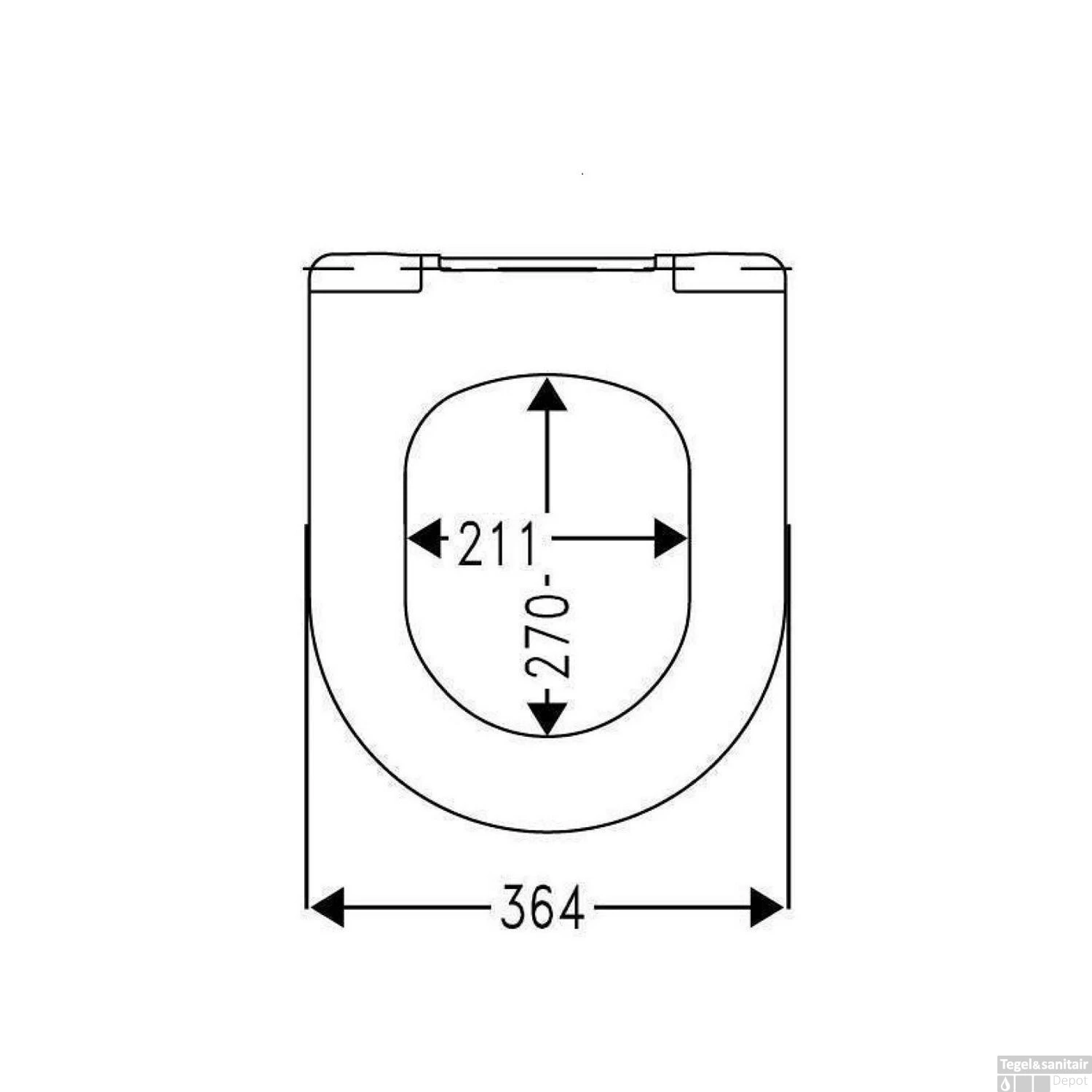 Toiletzitting Cedo Palm Beach Softclose Wit 2 Toiletzitting Cedo Palm Beach Softclose Wit - Afbeelding 2