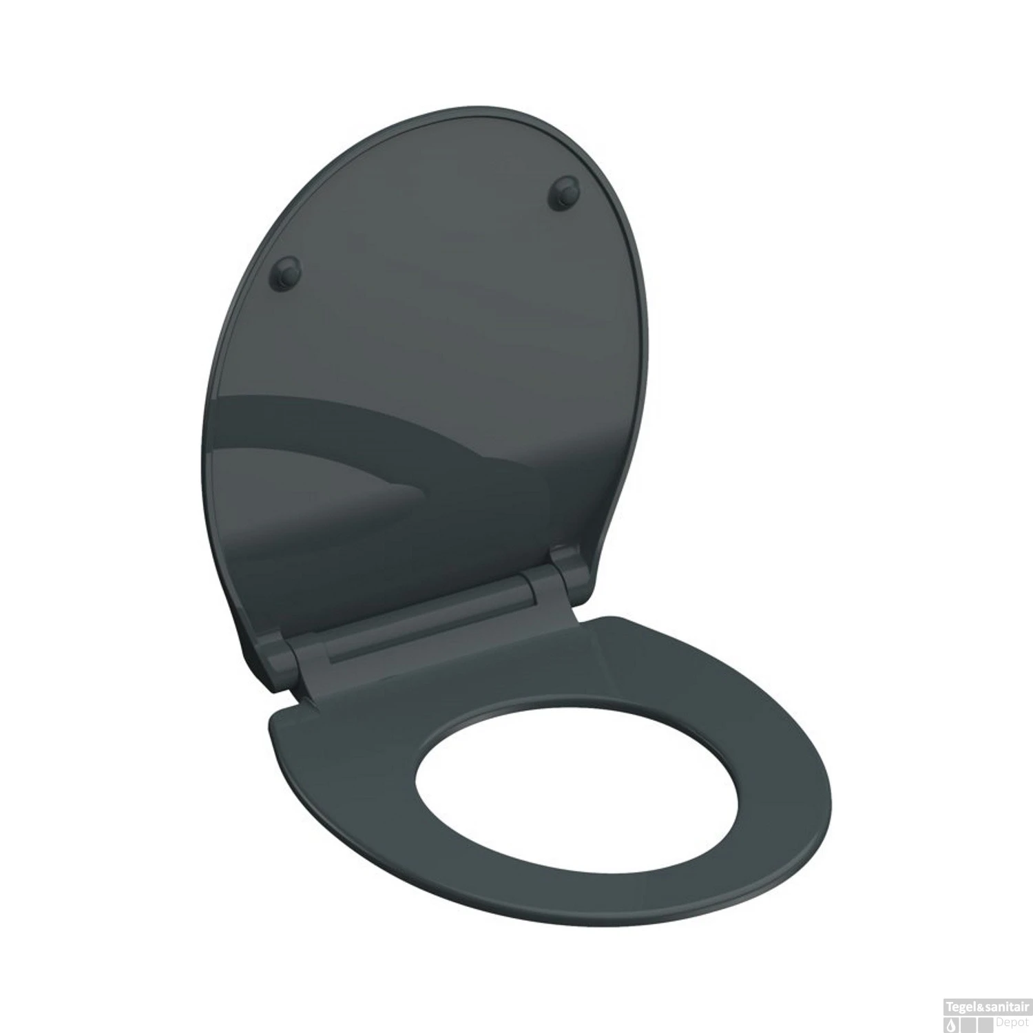 Toiletzitting Schutte Slim Anthrazit Duroplast Ultra Dun Met Soft Close En Quick Release Antraciet 3 Toiletzitting Schutte Slim Anthrazit Duroplast Ultra Dun Met Soft Close En Quick Release Antraciet - Afbeelding 3