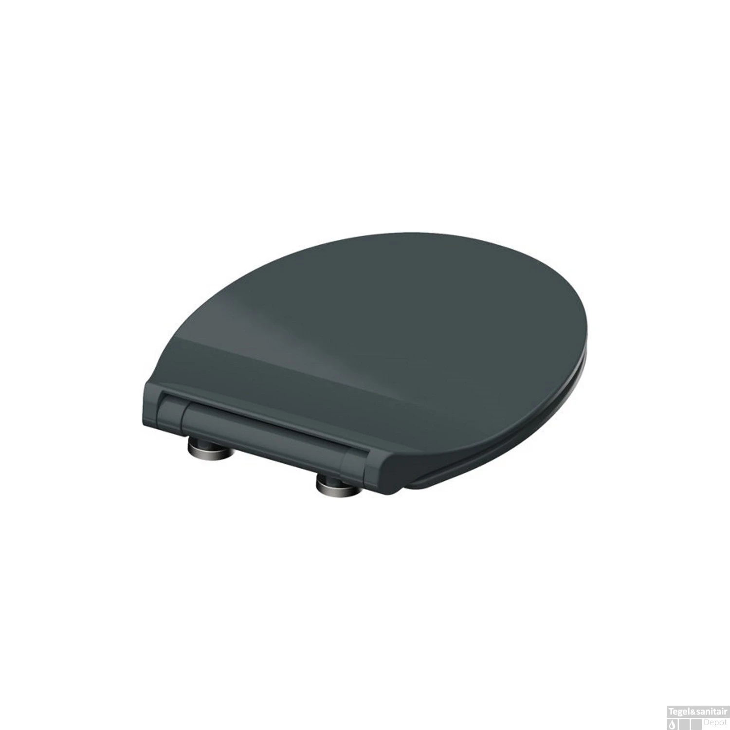 Toiletzitting Schutte Slim Anthrazit Duroplast Ultra Dun Met Soft Close En Quick Release Antraciet 4 Toiletzitting Schutte Slim Anthrazit Duroplast Ultra Dun Met Soft Close En Quick Release Antraciet - Afbeelding 4