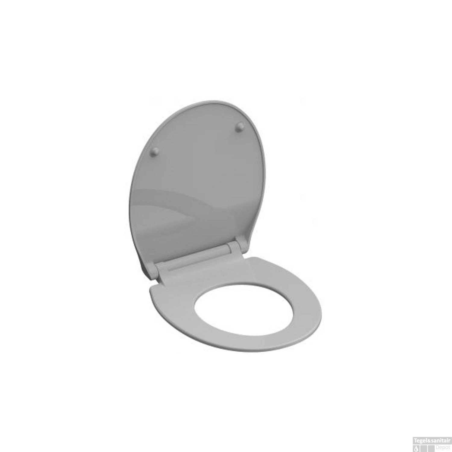 Toiletzitting Schutte Slim Grey Duroplast Ultra Dun Met Soft Close En Quick Release Gelakt Grijs 3 Toiletzitting Schutte Slim Grey Duroplast Ultra Dun Met Soft Close En Quick Release Gelakt Grijs - Afbeelding 3
