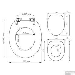 Toiletzitting Tiger Blackwash Softclose Hout Zwart -Zalig Baden Verkoopwinkel toiletzitting tiger blackwash softclose hout zwart tec