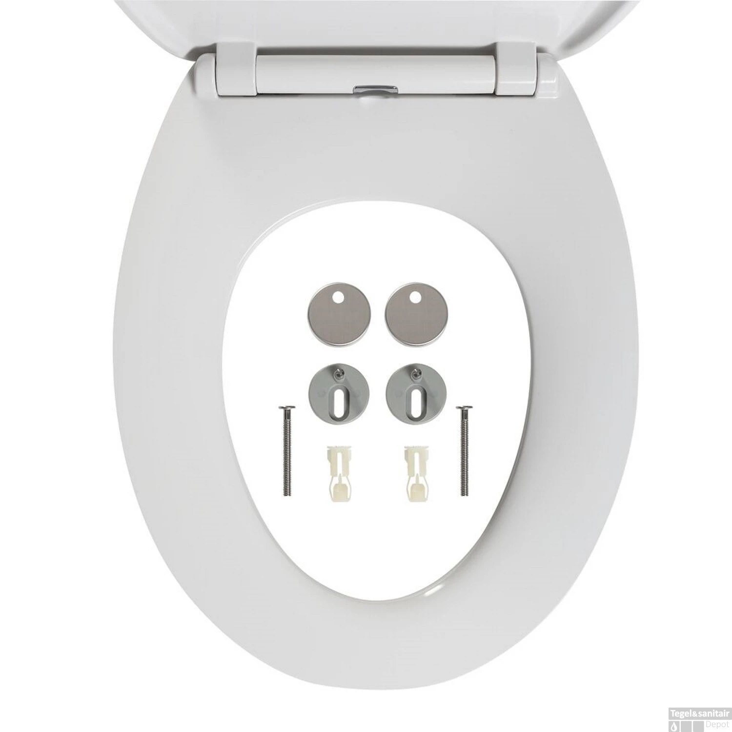 Toiletzitting Tiger Blade Duroplast Softclose Wit 2 Toiletzitting Tiger Blade Duroplast Softclose Wit - Afbeelding 2