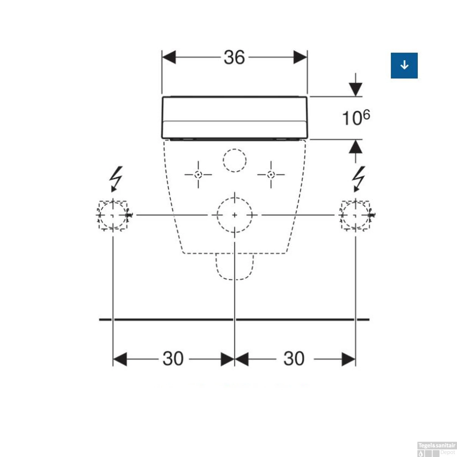 Toiletzitting Met Onderdouche Geberit AquaClean Tuma Classic Alpien Wit 4 Toiletzitting Met Onderdouche Geberit AquaClean Tuma Classic Alpien Wit - Afbeelding 4