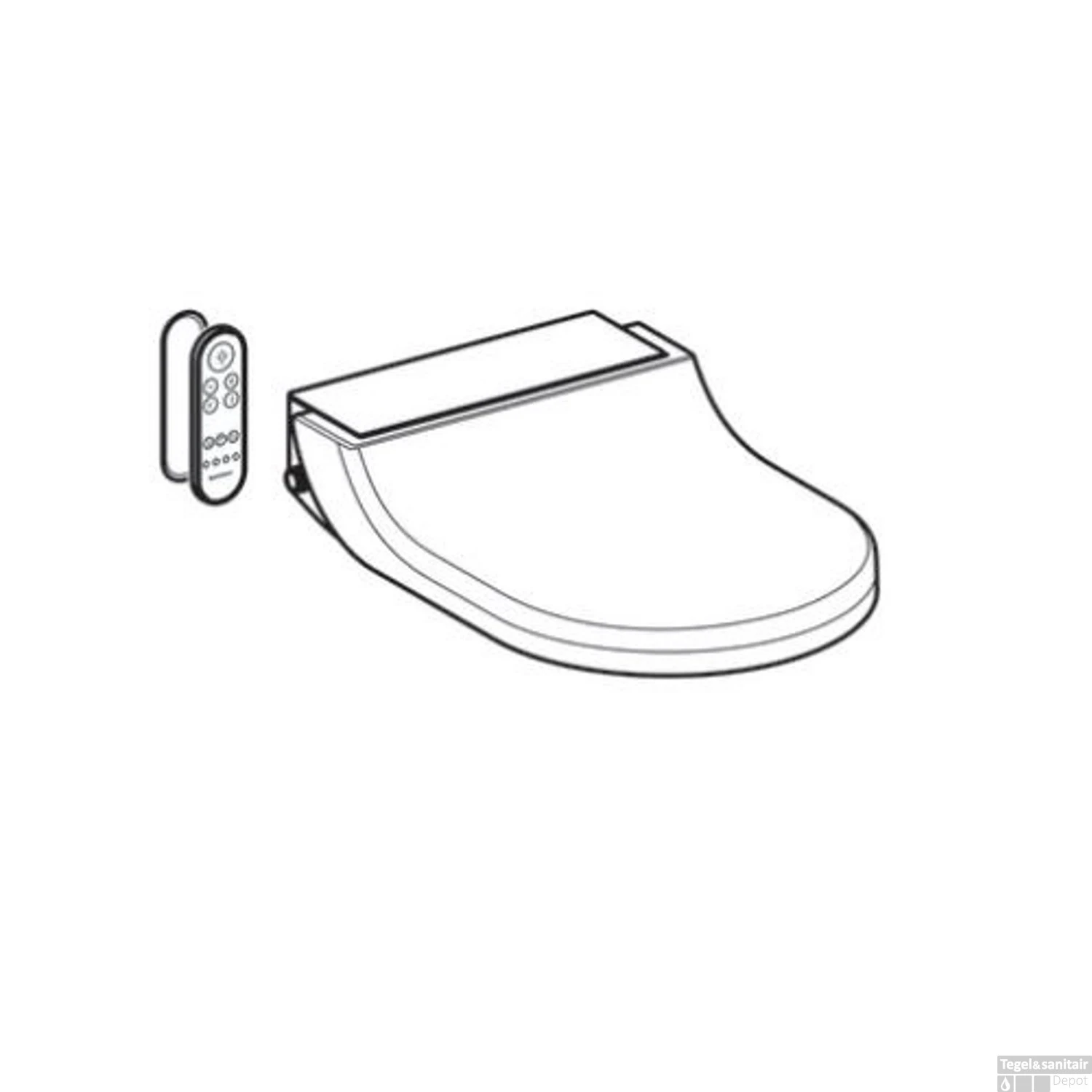 Toiletzitting Met Onderdouche Geberit AquaClean Tuma Comfort Geborsteld RVS 2 Toiletzitting Met Onderdouche Geberit AquaClean Tuma Comfort Geborsteld RVS - Afbeelding 2