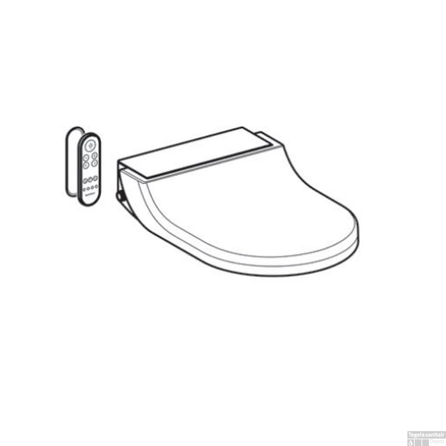 Toiletzitting Met Onderdouche Geberit AquaClean Tuma Comfort Glas Wit 2 Toiletzitting Met Onderdouche Geberit AquaClean Tuma Comfort Glas Wit - Afbeelding 2