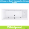 Ligbad Villeroy & Boch Subway 170x75 Cm Balboa Whirlpool Systeem Enkel