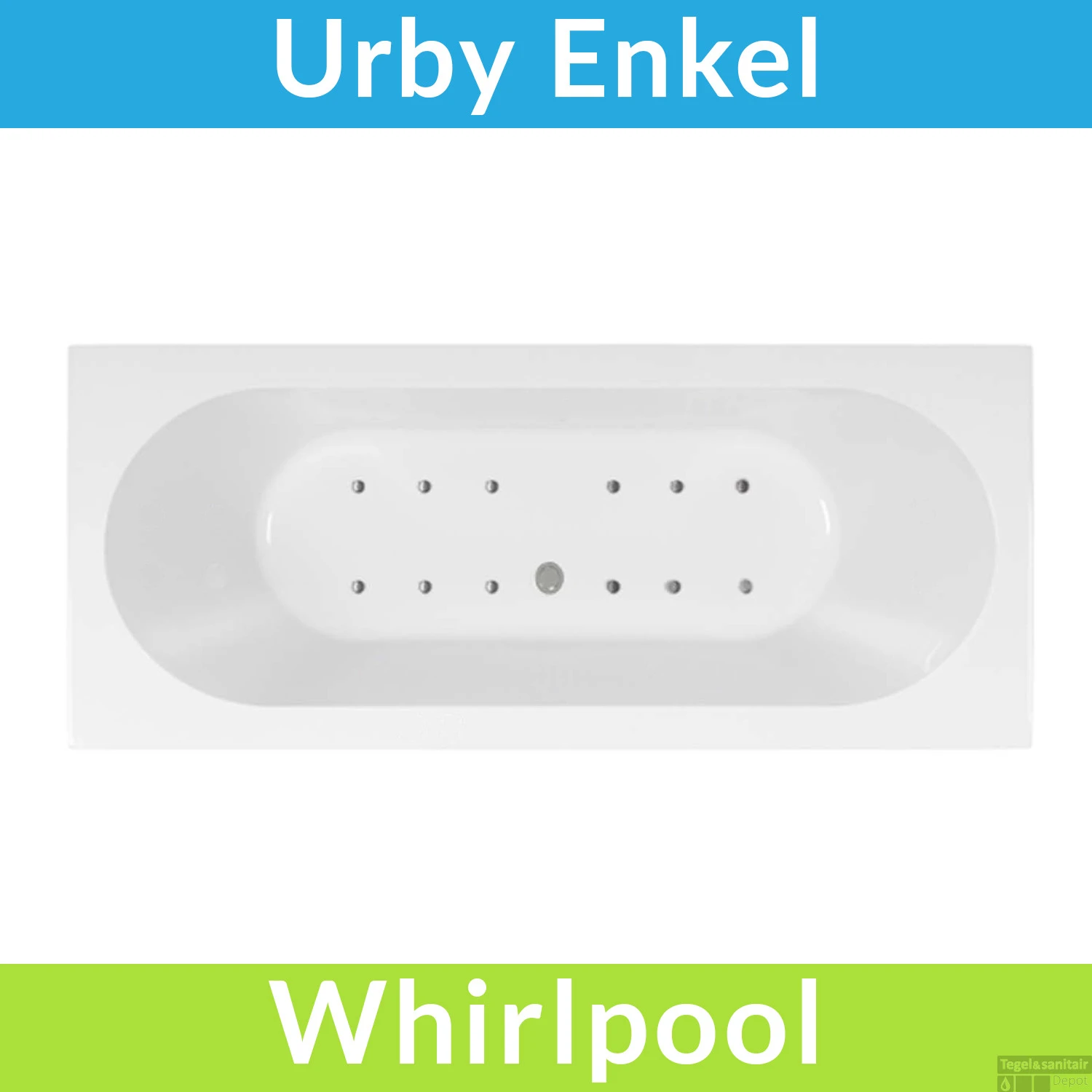 Whirlpool Boss & Wessing Urby 170x75 Cm Bodem Luchtsysteem 1 Whirlpool Boss & Wessing Urby 170x75 Cm Bodem Luchtsysteem