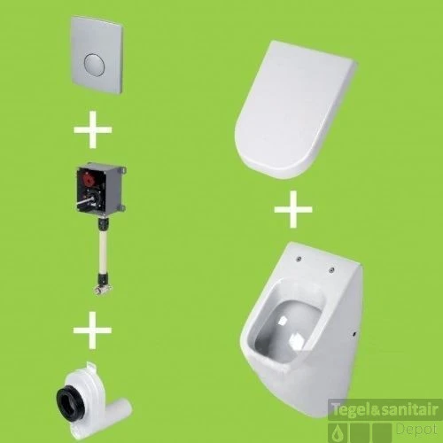 Urinoir INBOUWSET02 2 Urinoir INBOUWSET02 - Afbeelding 2