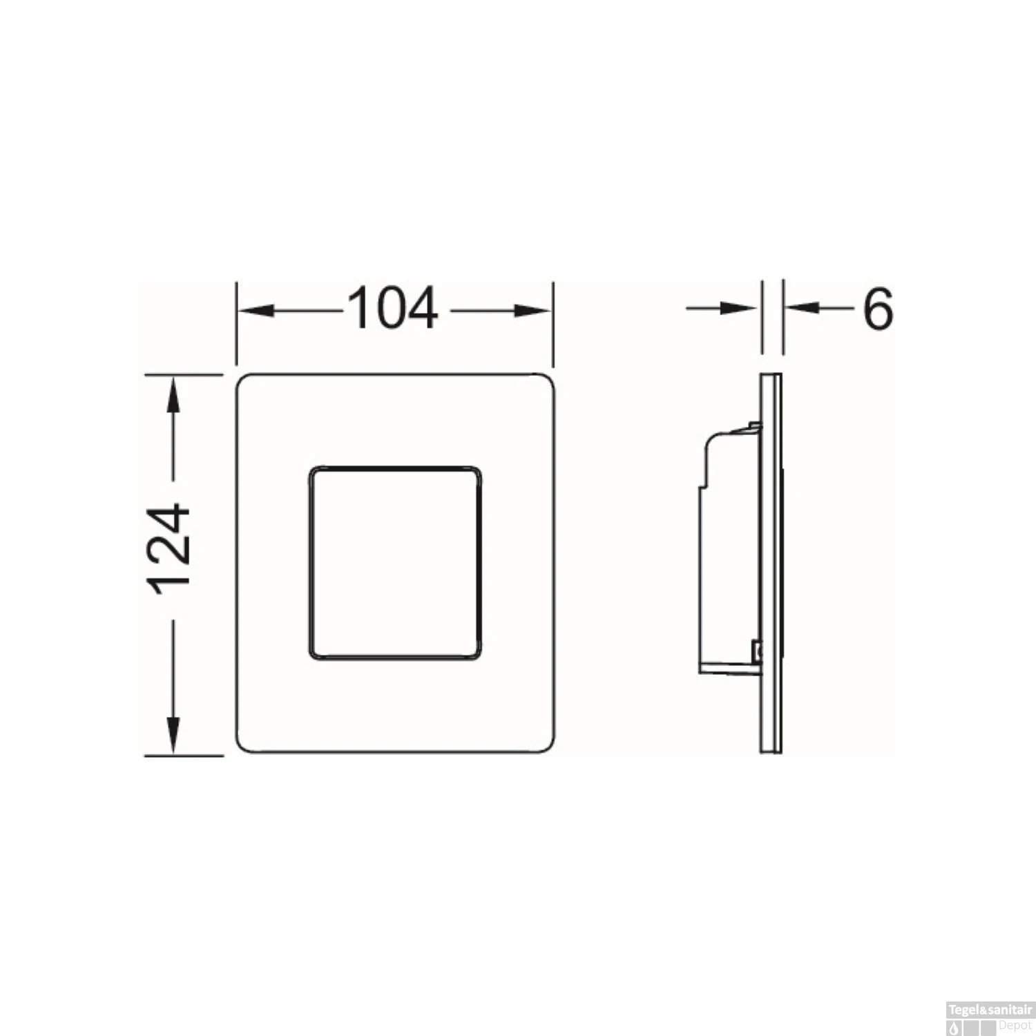 Urinoir Bedieningsplaat TECE Solid 10,4x12,4 Cm RVS Geborsteld Inclusief Cartouche 4 Urinoir Bedieningsplaat TECE Solid 10,4x12,4 Cm RVS Geborsteld Inclusief Cartouche - Afbeelding 4