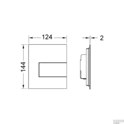 Urinoir Set Salenzi Hung Achterinlaat Mat Wit Met TECE Square Drukplaat Glas 13 Urinoir Set Salenzi Hung Achterinlaat Mat Wit Met TECE Square Drukplaat Glas -Zalig Baden Verkoopwinkel urinoir bedieningsplaat tece square metaal glanzend wit 124x144 cm tech 1