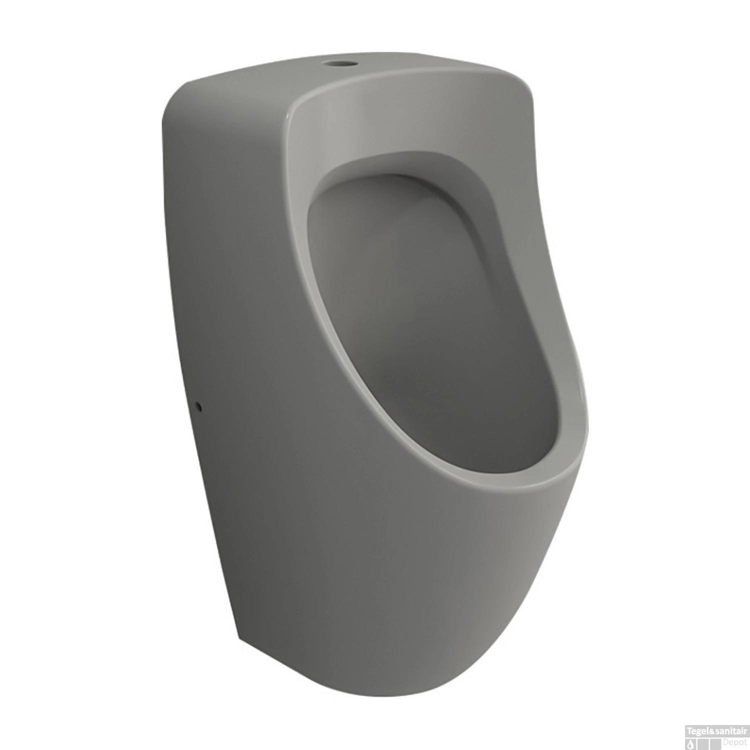 Urinoir Boss & Wessing Bocchi Met Bovenaansluiting Mat Grijs 1 Urinoir Boss & Wessing Bocchi Met Bovenaansluiting Mat Grijs