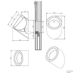Urinoir Sanindusa WCA Keramiek Wit 9 Urinoir Sanindusa WCA Keramiek Wit -Zalig Baden Verkoopwinkel urinoir sanindusa wca keramiek wit tech 1
