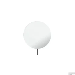 Vergrotingsspiegel Hotbath Cobber Wandmontage Draaibaar 20 Cm Zwart Chroom